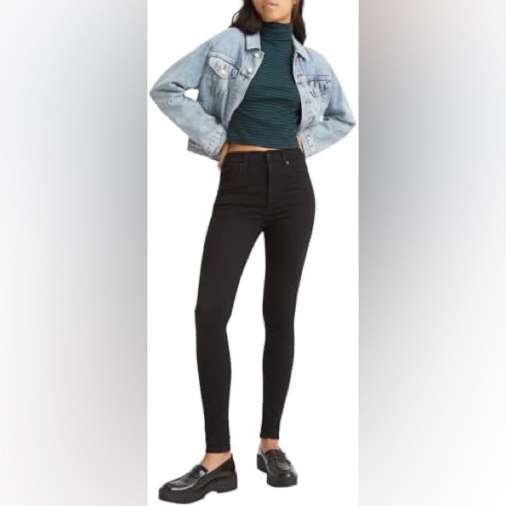 Levi’s Mile High Super Skinny Black Celestial W28 L30